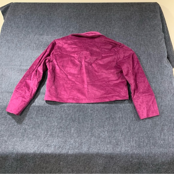 NWT The North Face Women’s Utility Cord Shacket L color Boysenberry Corduroy F11 - Picture 7 of 8